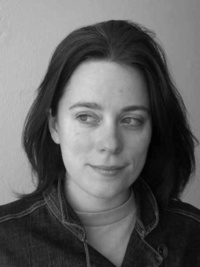 Porträt of Kerstin Ergenzinger in black and white